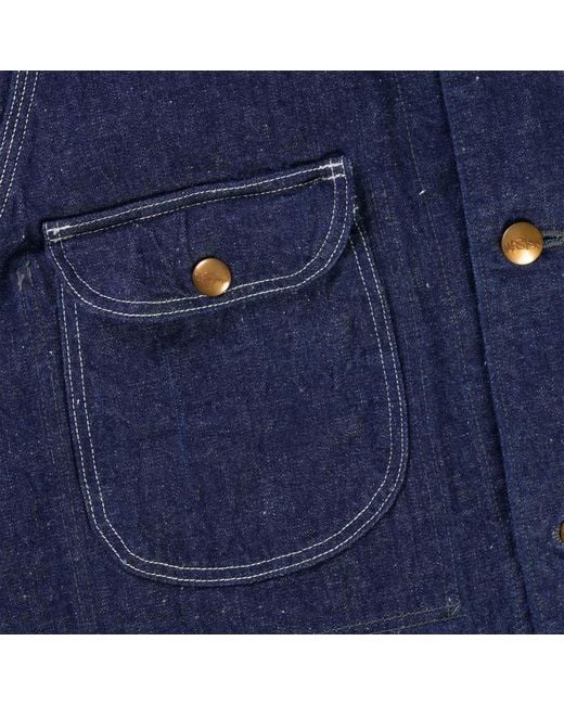 Orslow Blue 1950s Coverall Denim Jacket for men