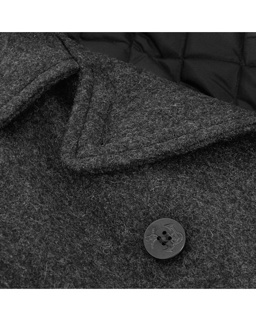 Schott Nyc Beige Made In Usa Wool Pea Coat For Men Menlook Black Leather And Wool Pea Coat Schott Nyc