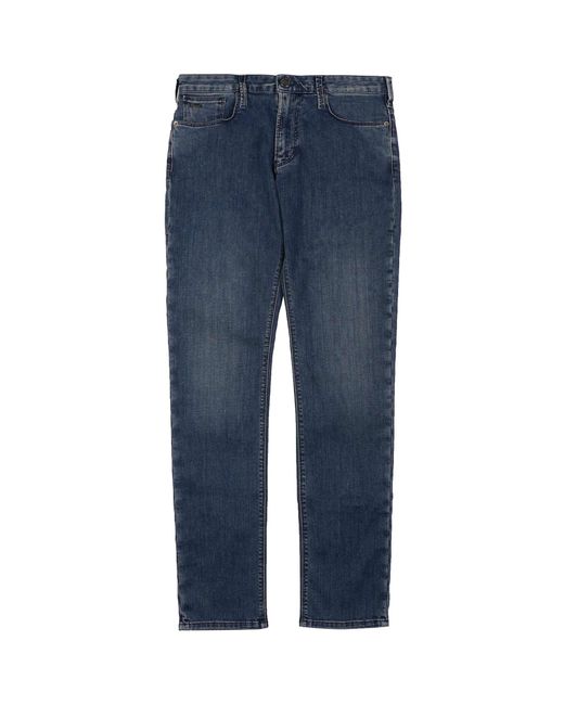 Emporio Armani Blue J06 Slim-fit Jeans for men