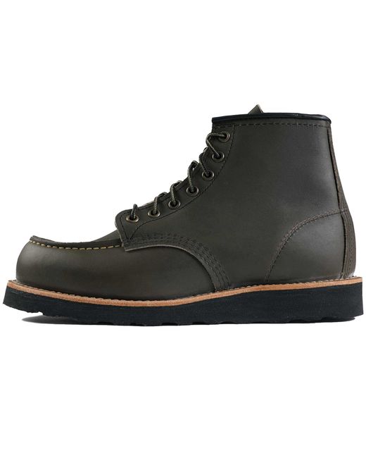 Red Wing Black Classic Moc Toe Boots for men