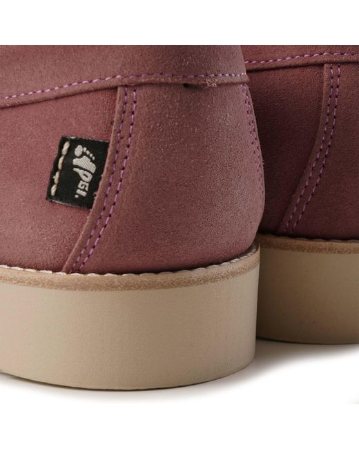 Yogi Footwear Purple X Stuarts London Rudy Suede Loafers for men