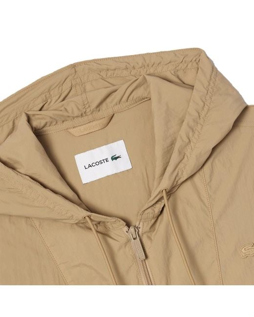 Lacoste Natural Lightweight Showproof Pop-over Jacket for men