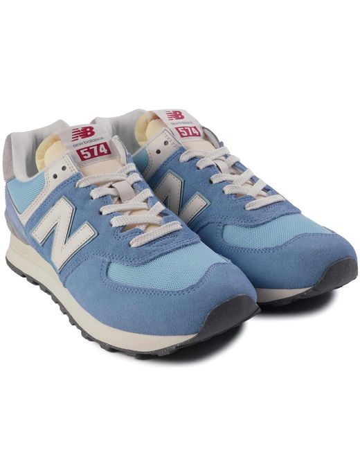 New Balance Blue 574 Suede for men