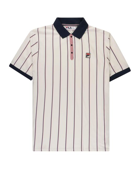 Fila Multicolor Brett Double Stripe Polo Shirt for men