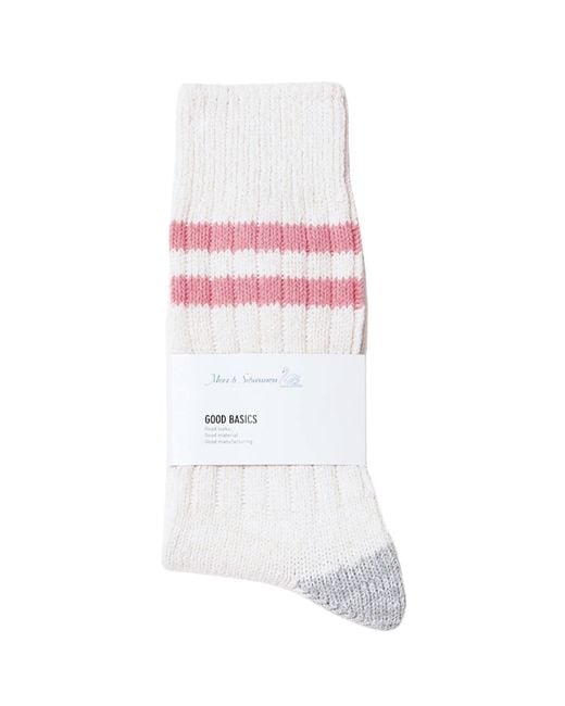 Merz B. Schwanen White Good Basics Socks for men