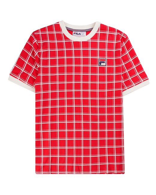 Fila Freddie Check Contrast Rib T-shirt for men