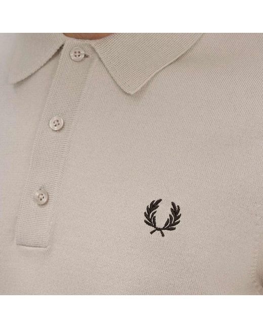 Fred Perry Gray K7623-s56 Knitted Shirt for men