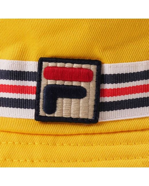 Yellow on sale fila hat