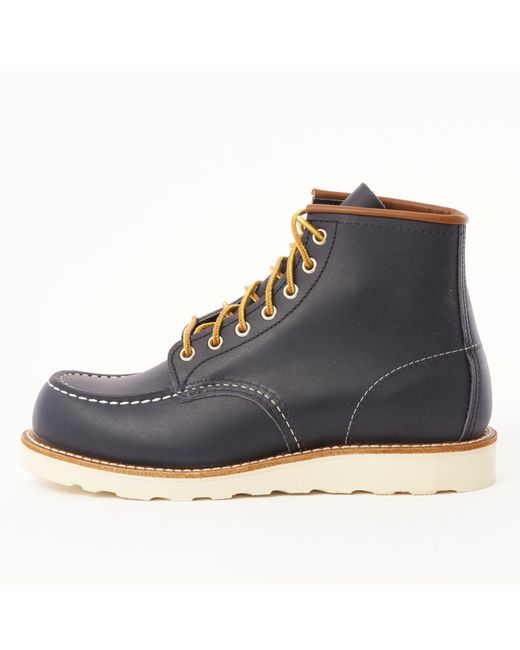 blue moc toe boots