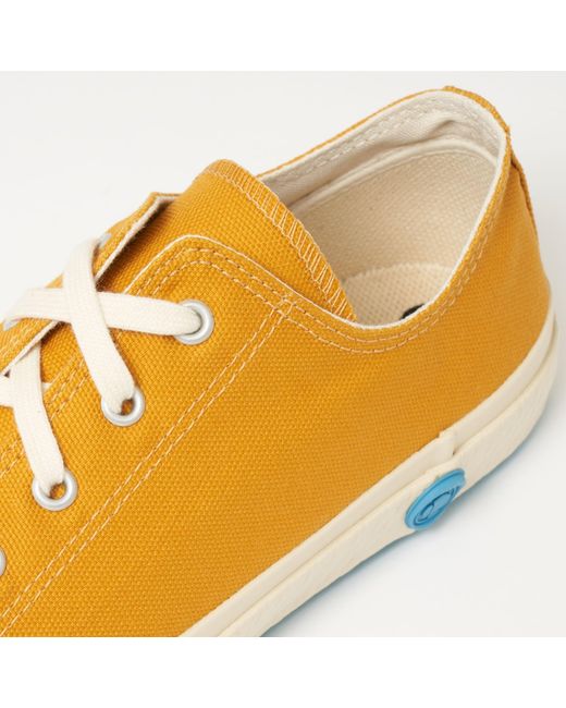 mustard yellow canvas shoes