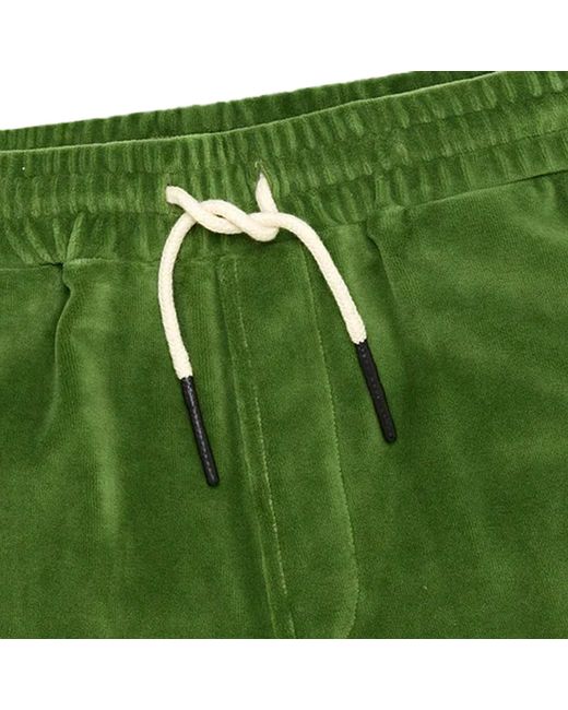 Oas Green Velour Shorts for men