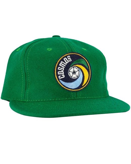 Ebbets Field Flannels Green New York Cosmos 1976 Vintage Ballcap for men