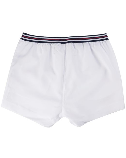 Fila White Hightide 4 Terry Pocket Stripe Shorts for men