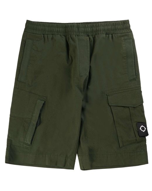 Ma Strum Green Drawstring Cargo Shorts for men