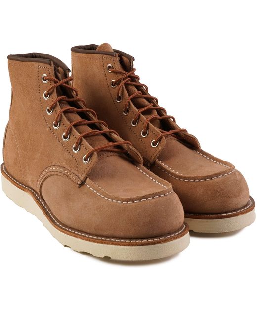Red Wing Brown Classic Moc Boots for men