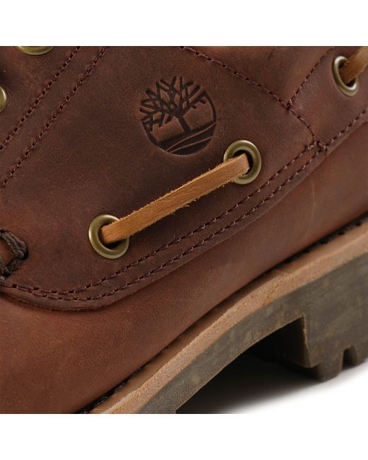 Timberland Brown Authentic Handsewn Boat Shoes for men