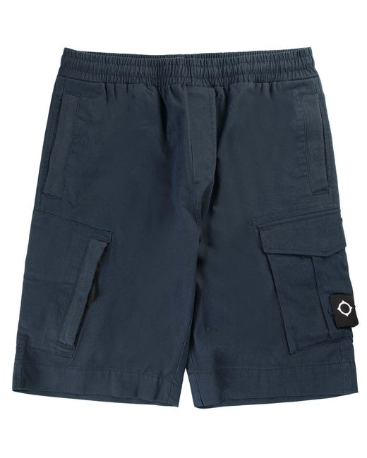 Ma Strum Blue Drawstring Cargo Shorts for men