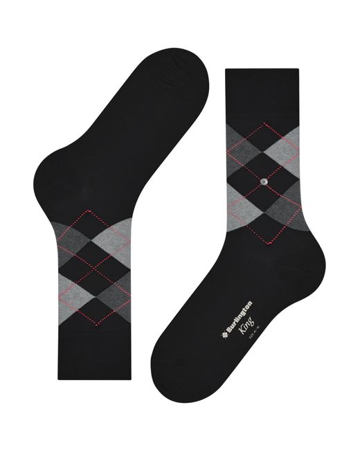 Burlington Black King Socks for men