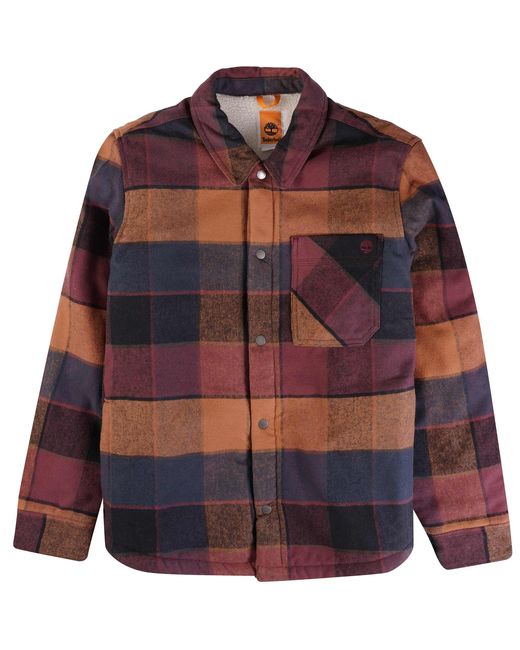 Timberland Multicolor Sherpa Overshirt for men