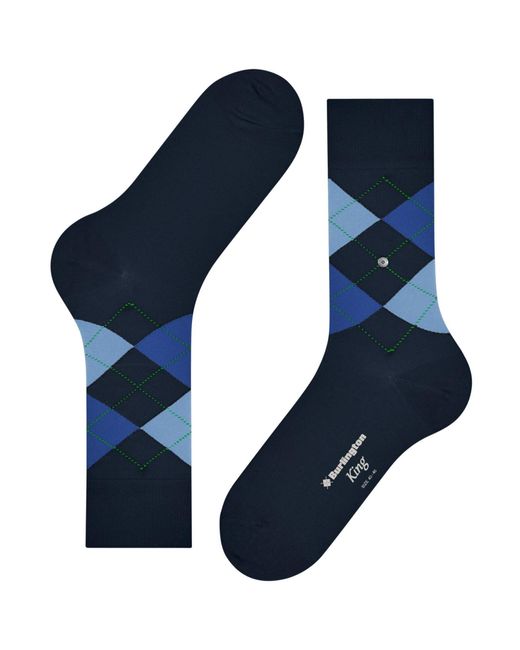 Burlington Blue King Socks for men