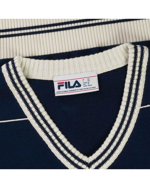 Fila Blue Francis Knitted Vest for men