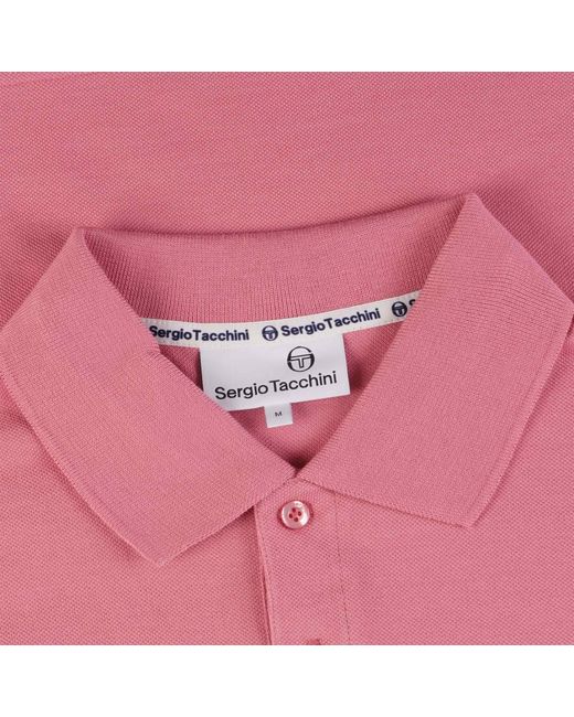 Sergio Tacchini Pink Young Line Polo Shirt for men