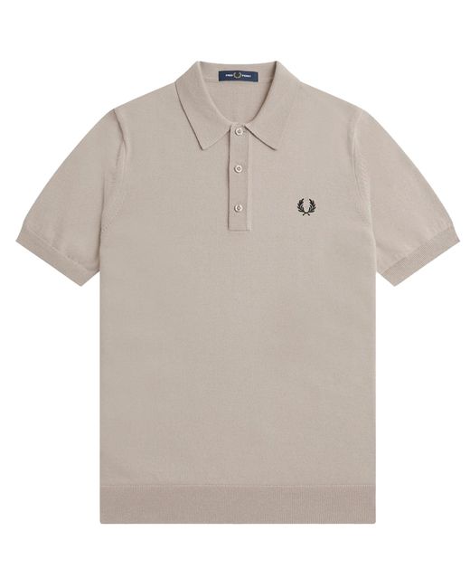 Fred Perry Gray K7623-s56 Knitted Shirt for men