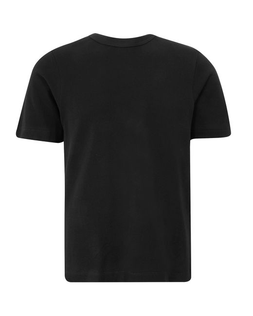 Merz B. Schwanen Black Crewneck T-shirt - Charcoal for men