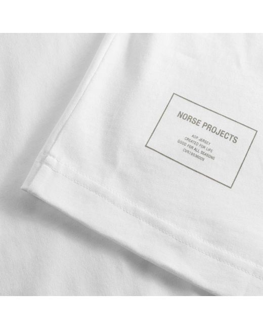 Norse Projects White Johannes Organic Circle Print T-shirt for men