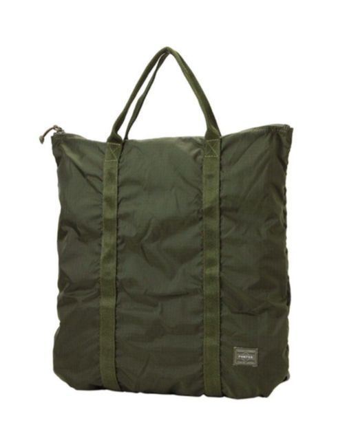 Porter-Yoshida and Co Green 2 Way Tote Bag for men