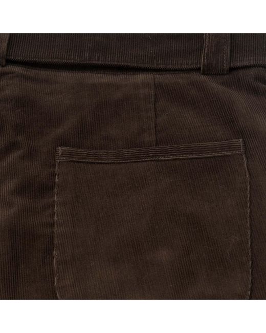 Oliver Spencer Brown Belted Trousers for men