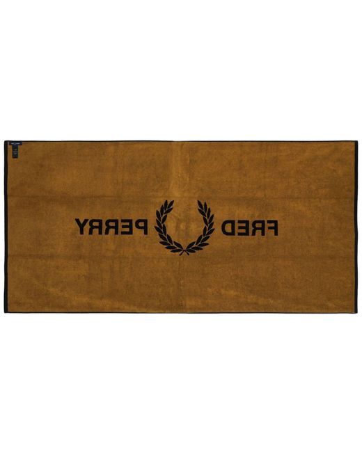 Fred Perry Black Beach Towel for men