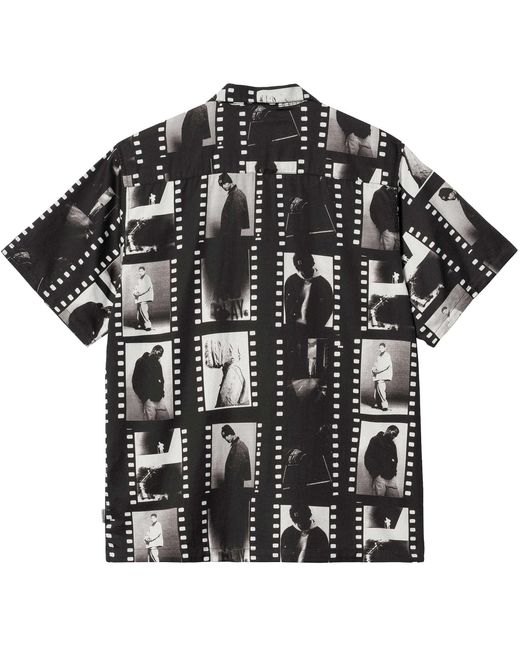 Carhartt Black Short Sleeve Photo Strip Shirt for men
