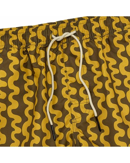 Oas Yellow Swim Shorts for men