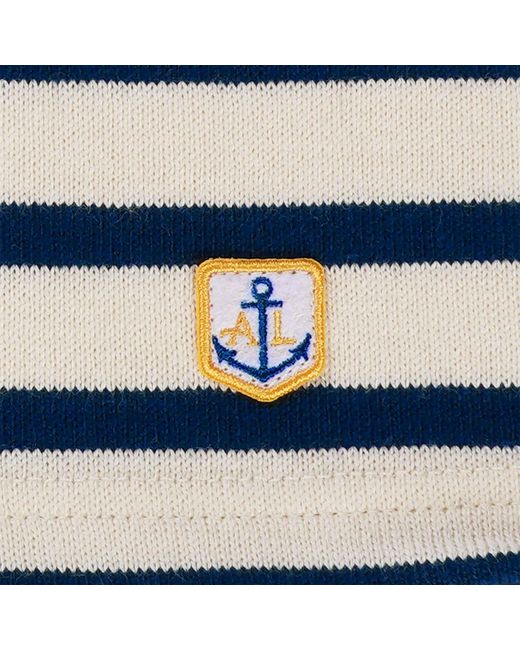 Armor Lux Blue Breton Striped Shirt for men
