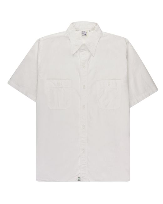 Orslow White Chambray Work Shirt for men
