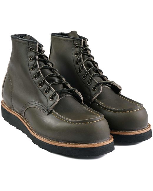 Red Wing Black Classic Moc Toe Boots for men