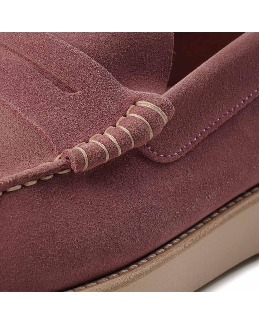 Yogi Footwear Purple X Stuarts London Rudy Suede Loafers for men