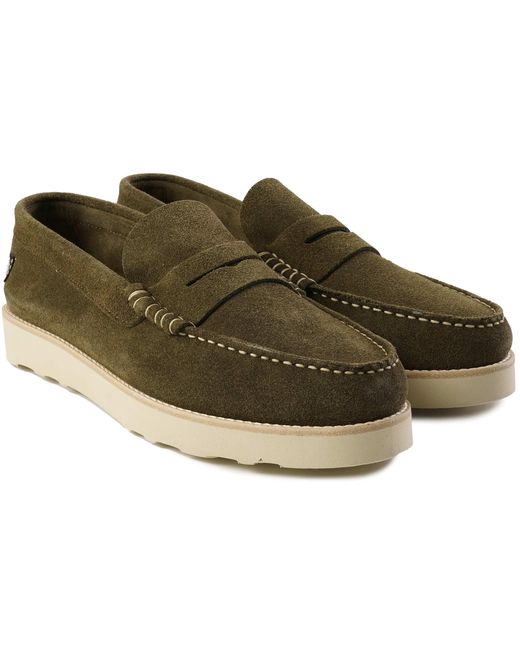 Yogi Footwear Natural X Stuarts London Rudy Suede Loafers for men