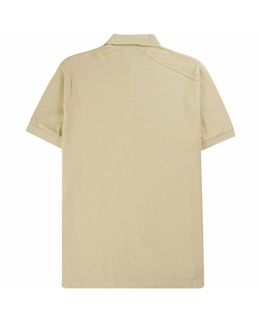 Ma Strum Natural Short Sleeve Pique Polo Shirt for men