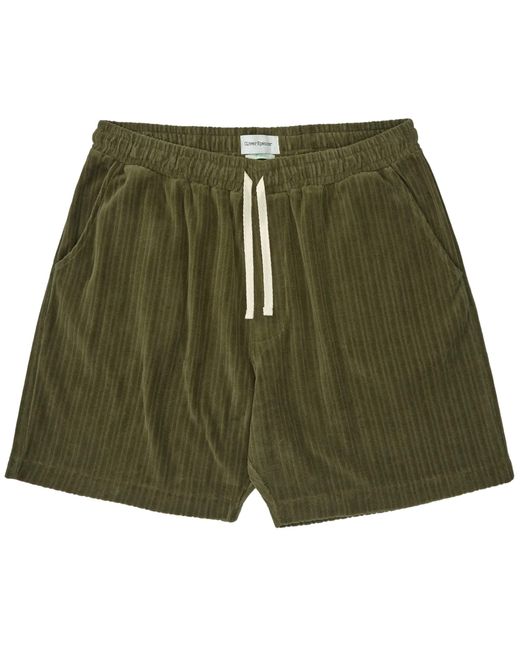 Oliver Spencer Green Weston Jersey Shorts for men