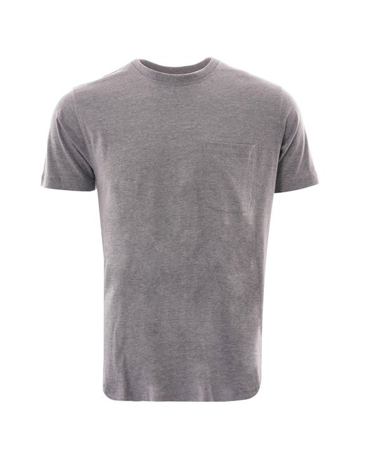 C17 Jeans Gray C17 Jeans Patch Pocket Organic Cotton T-shirt |g for men