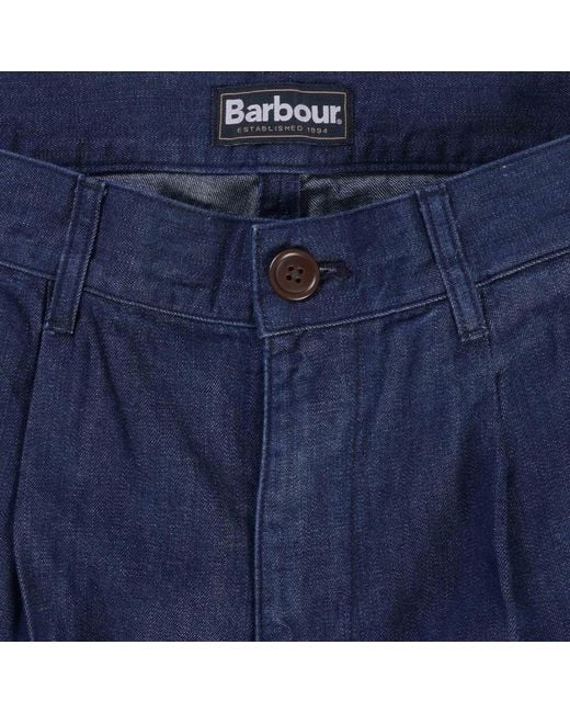 Barbour Blue Orchard Pinnacle Denim Trousers for men