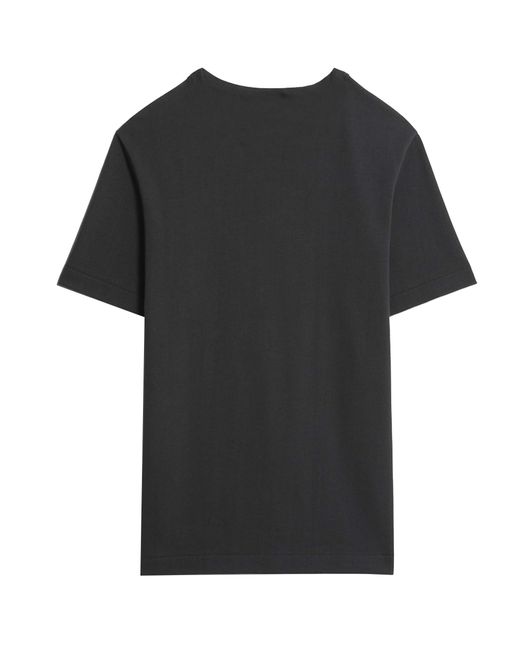 Merz B. Schwanen Black Loopwheeled T-shirt for men
