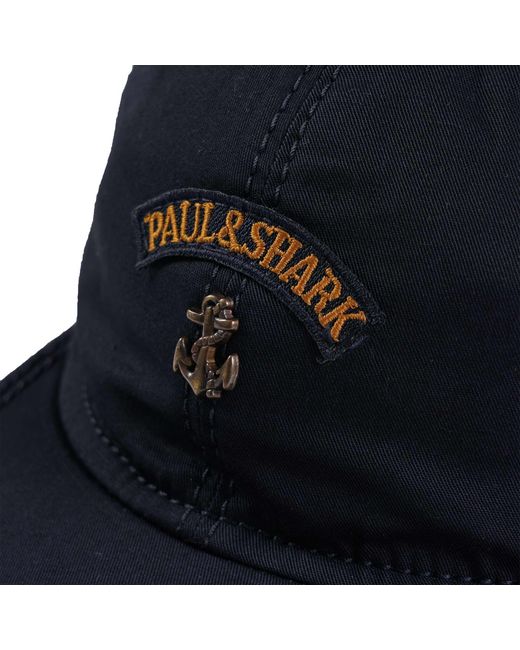 Paul & Shark Blue Anchor Logo Cap for men