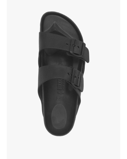 Birkenstock Black Arizona Eva Two Bar Mules , Patent