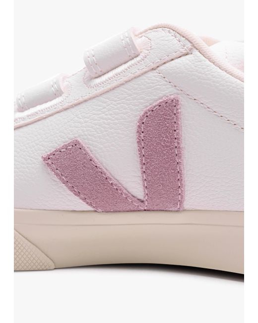 Veja Pink Recife Logo Chromefree Leather Extra White Babe Trainers