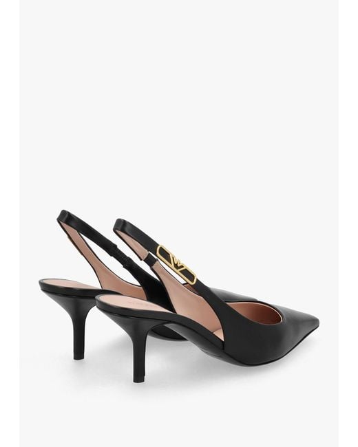 Emporio Armani White Decollete Sling Back Heels