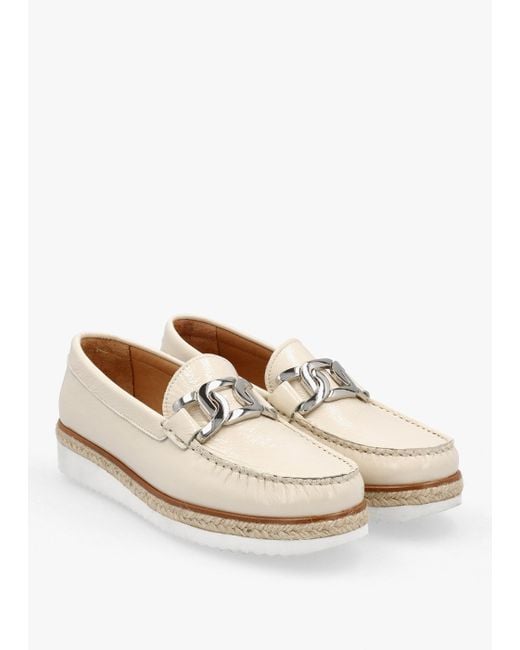 Daniel Natural Peonie Beige Patent Leather Loafers