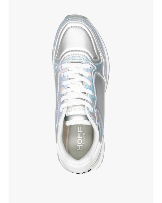 HOFF White City Silver Iridescent Trainers